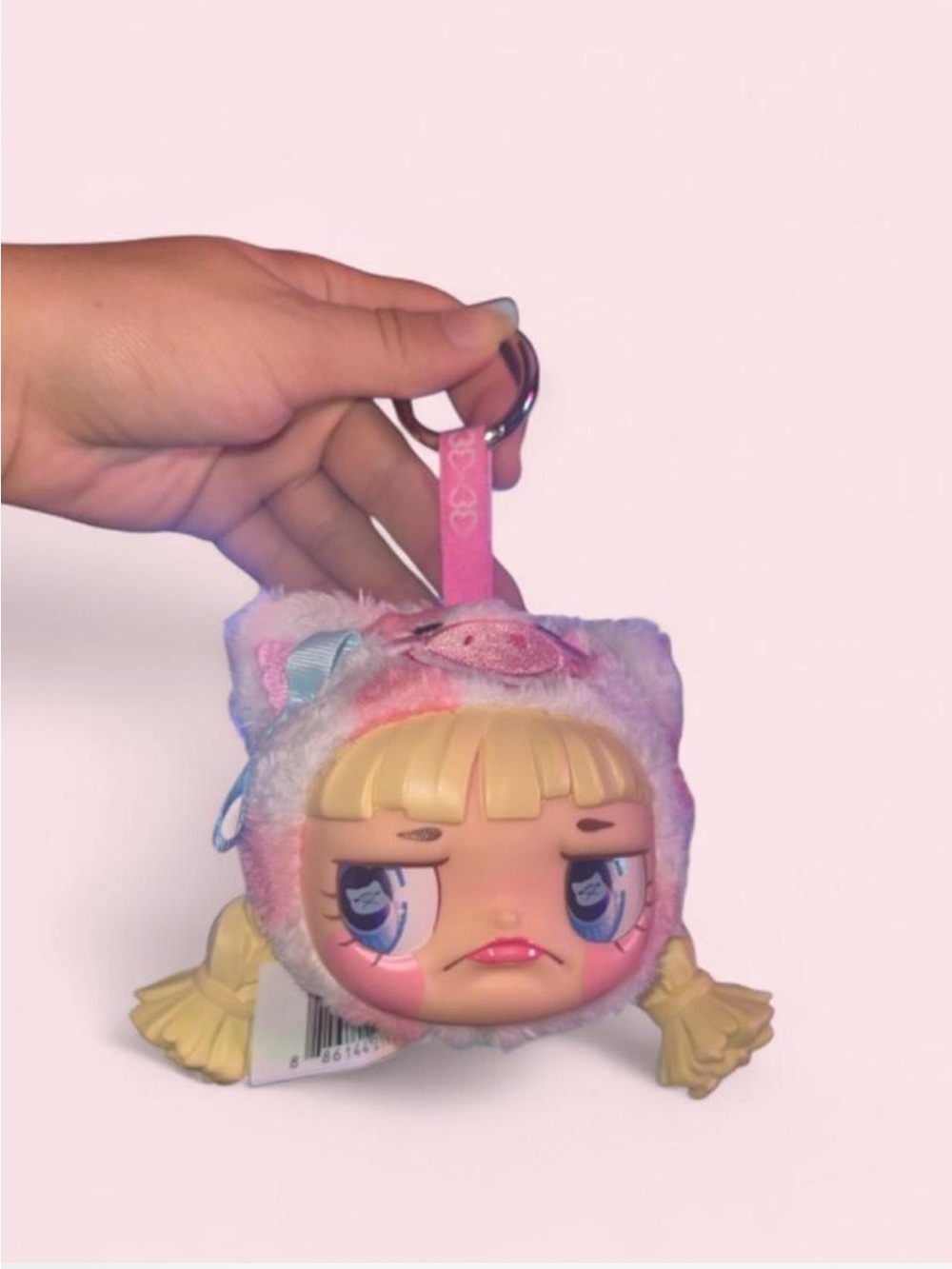 Sour Pouts Keychain - Pink Pig